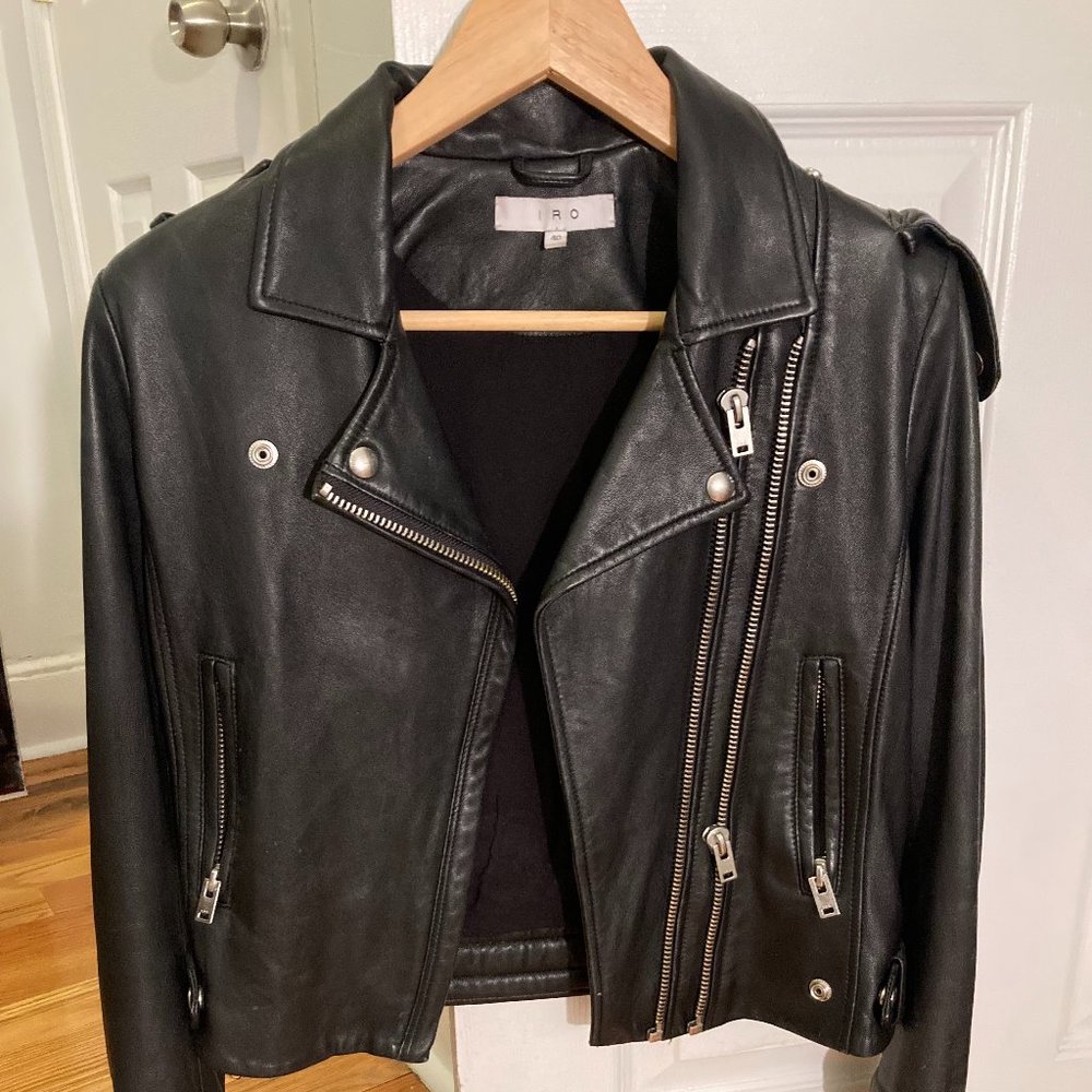 IRO Luigaspe 100% Lamb Leather jacket - Fr Size 40 - American size small.